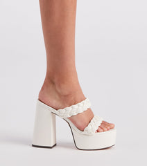 Weekend Festivities Chunky Platform Heels Newgew