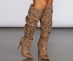 Spotted From Afar Stiletto Boots Newgew