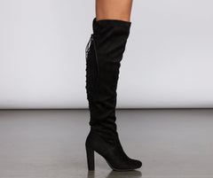 Play It Up Lace Up Thigh High Boots Newgew
