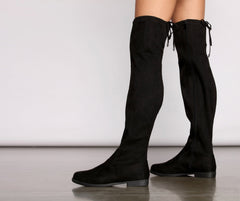 Simply Stylish Flat Over The Knee Boots Newgew