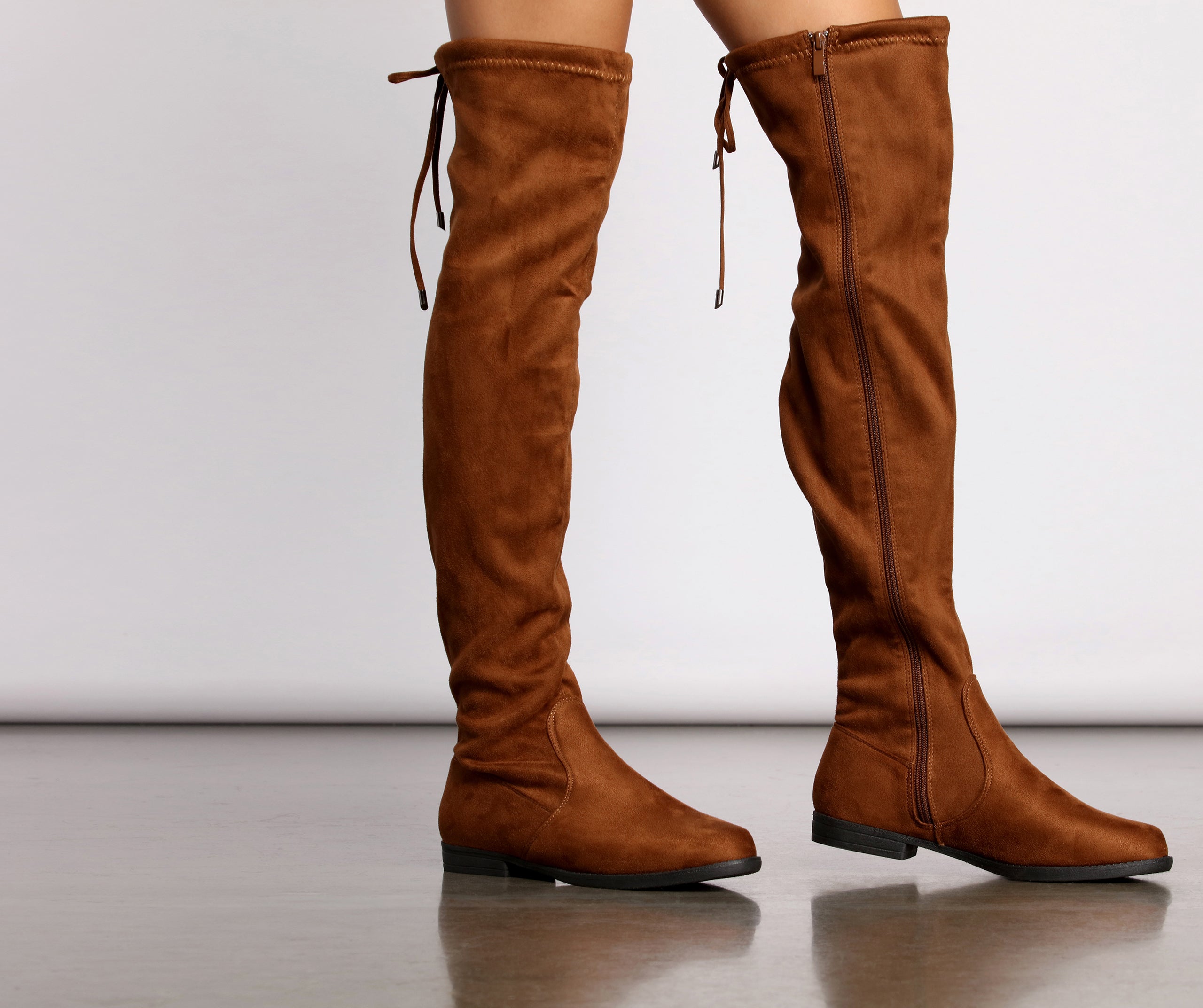 Simply Stylish Flat Over The Knee Boots Newgew