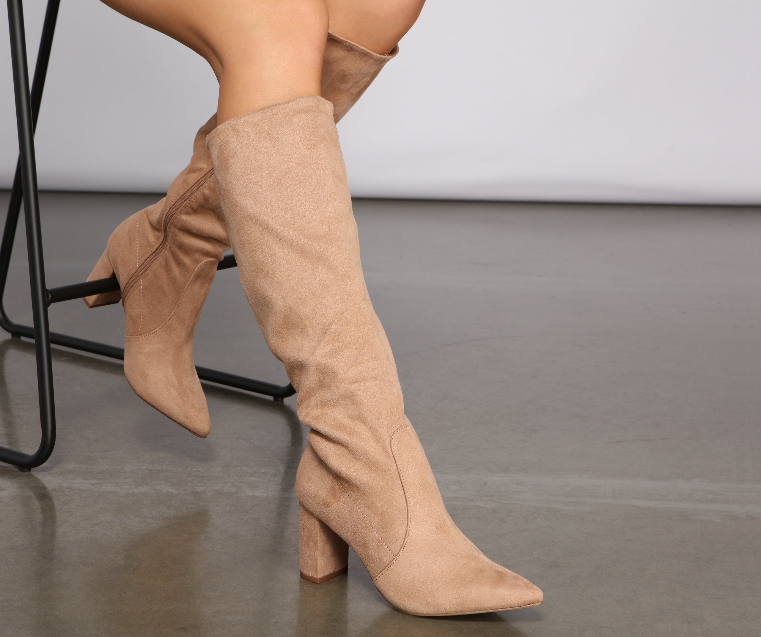 Stylishly Chic Under The Knee Boots Newgew