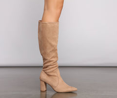 Stylishly Chic Under The Knee Boots Newgew