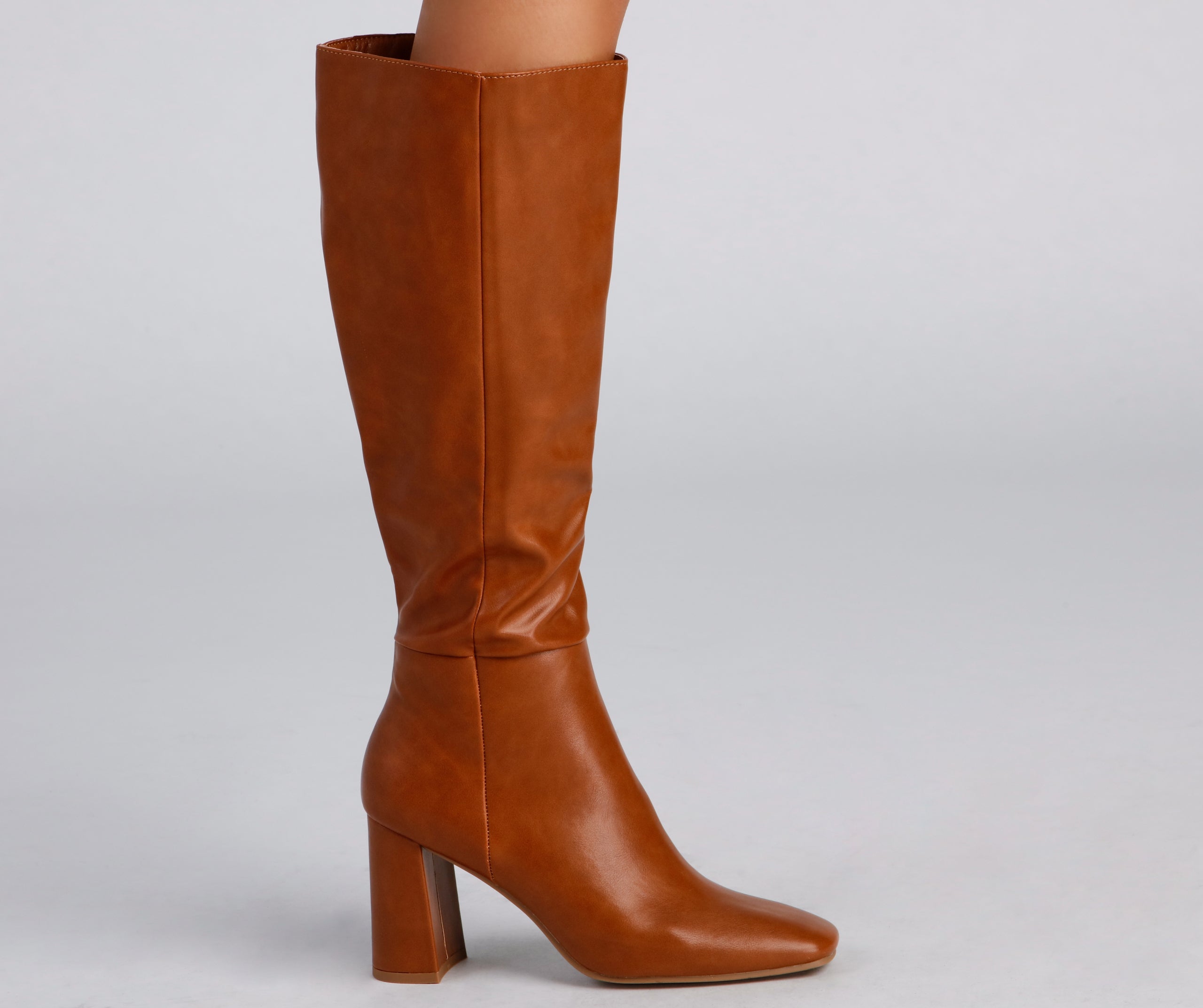 Walk It Out In Style Faux Leather Boots Newgew