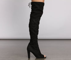 High Fashion Peep Toe Boots Newgew