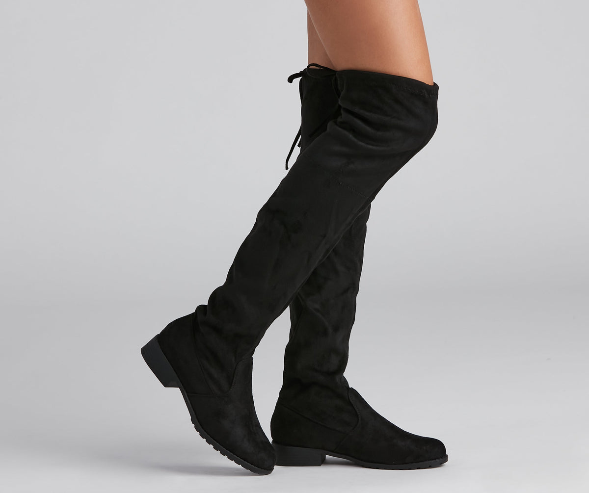 Stylish Staple Over-The-Knee Boots Newgew