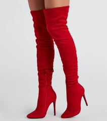 Sultry Lace-Up Thigh-High Boots Newgew