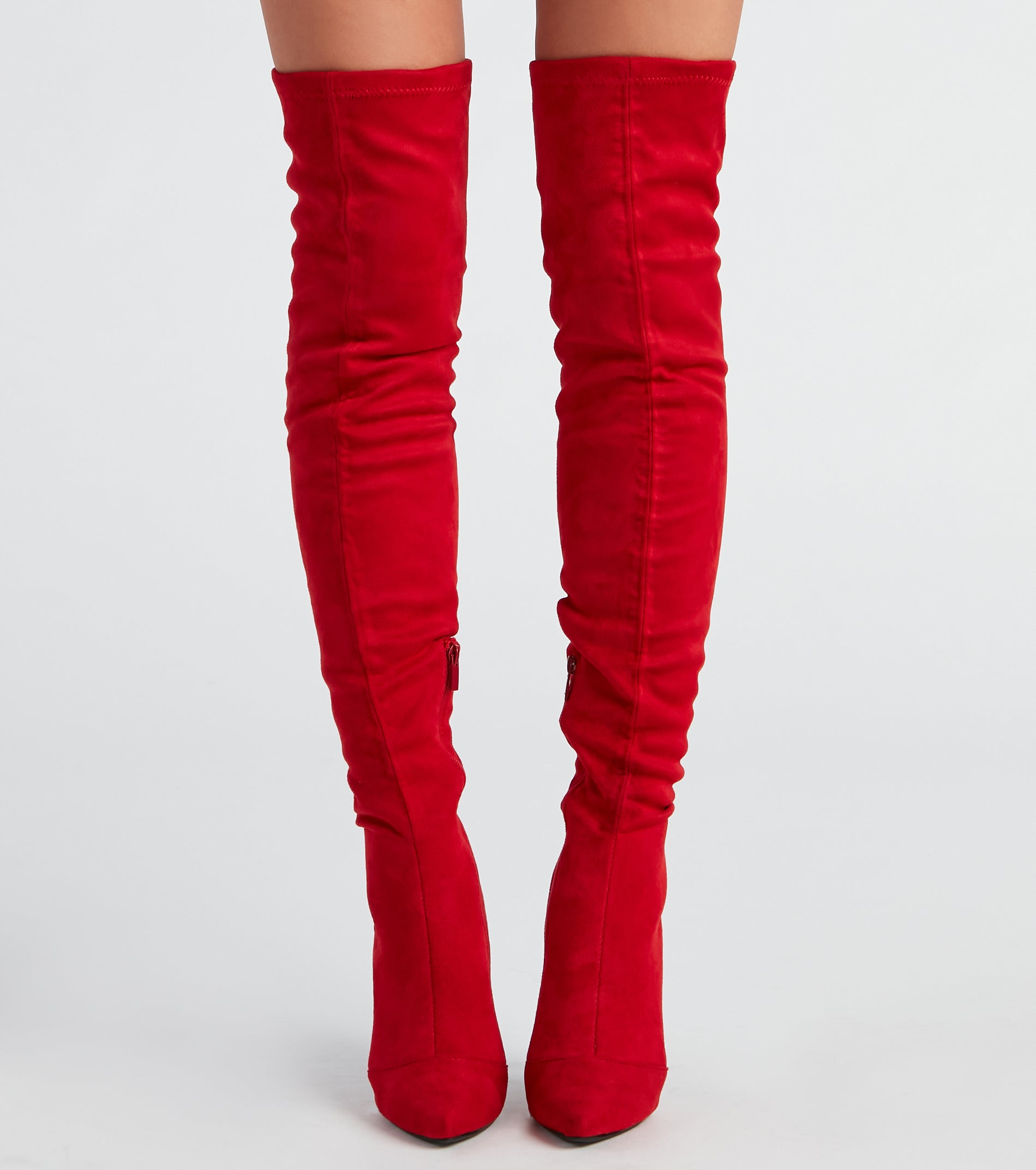 Sultry Lace-Up Thigh-High Boots Newgew