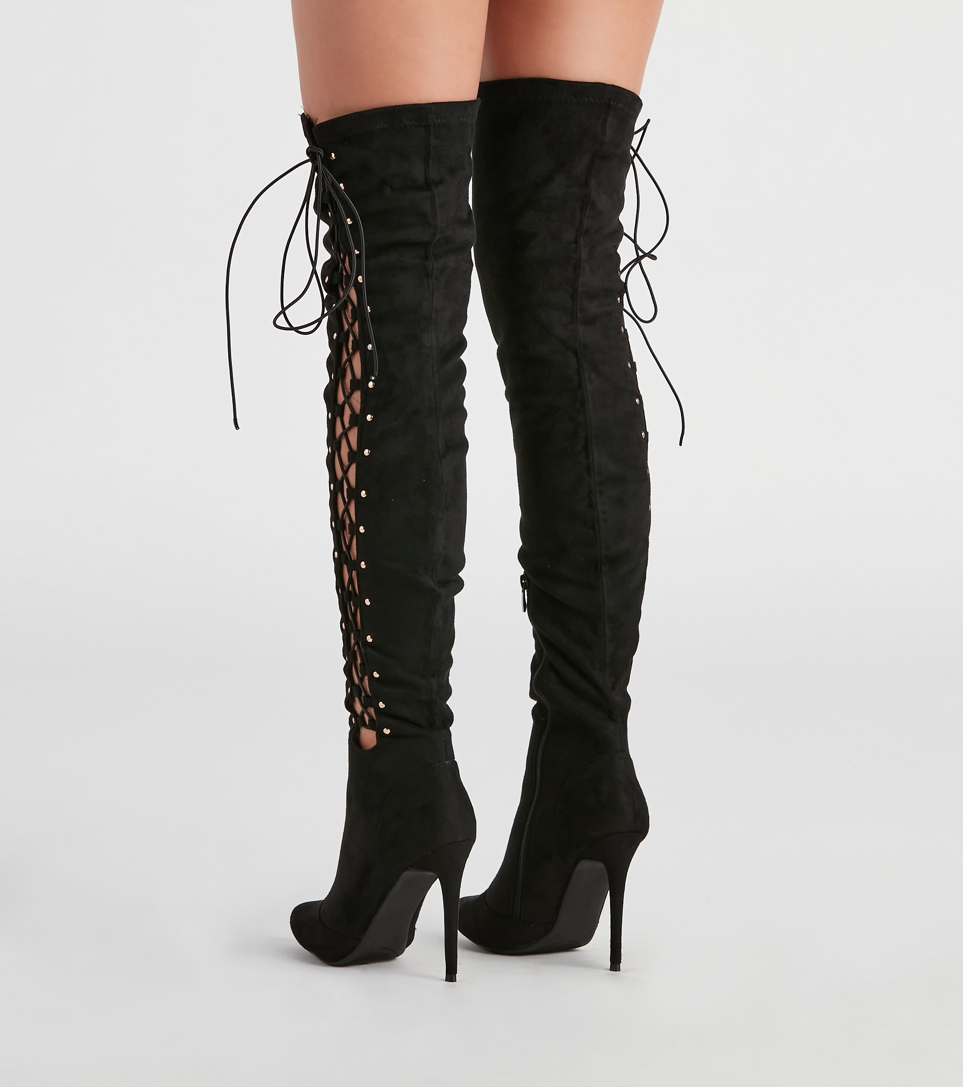 My Scene Lace Up Over The Knee Boots Newgew