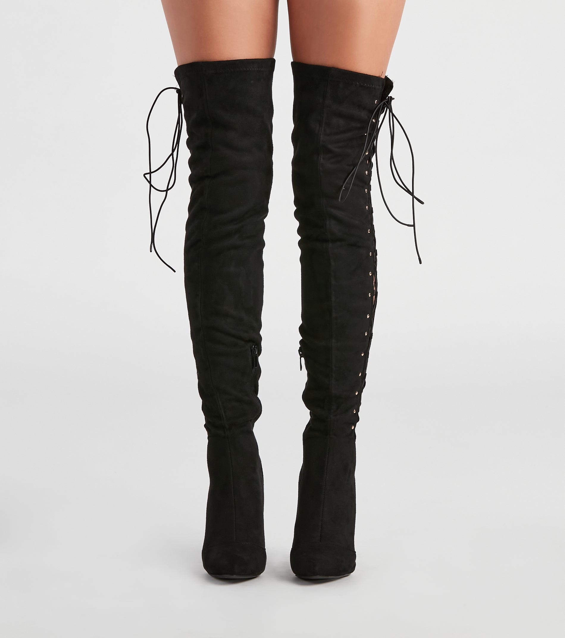 My Scene Lace Up Over The Knee Boots Newgew