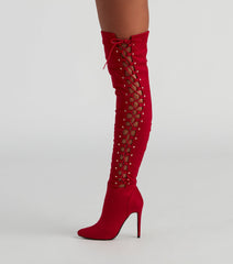 My Scene Lace Up Over The Knee Boots Newgew