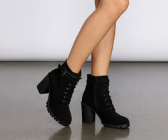 Walk My Way Quilted Faux Suede Booties Newgew