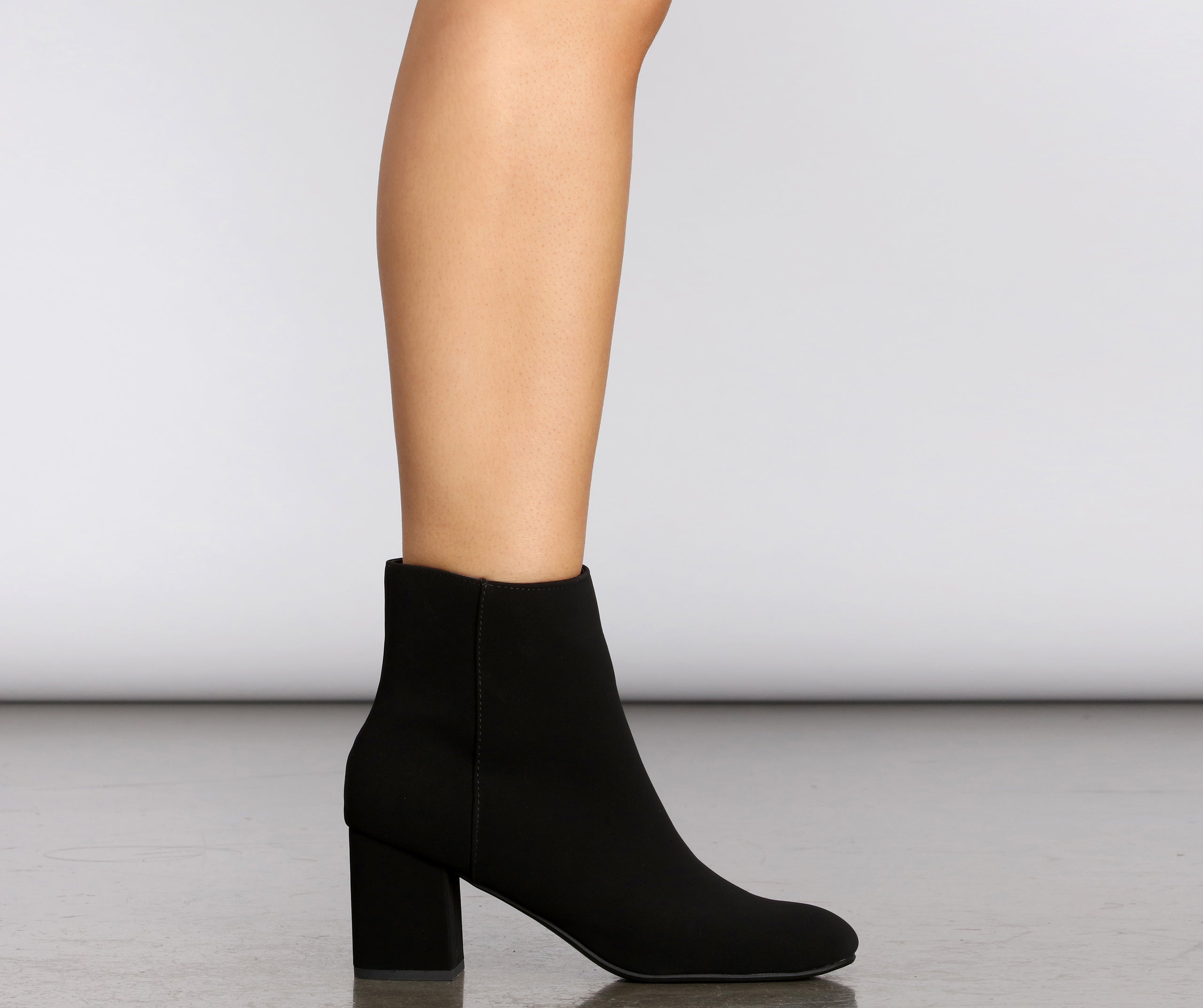 Don't Tempt Me Faux Suede Booties Newgew