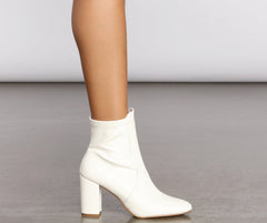 Closet Staple Faux Leather Ankle Booties Newgew