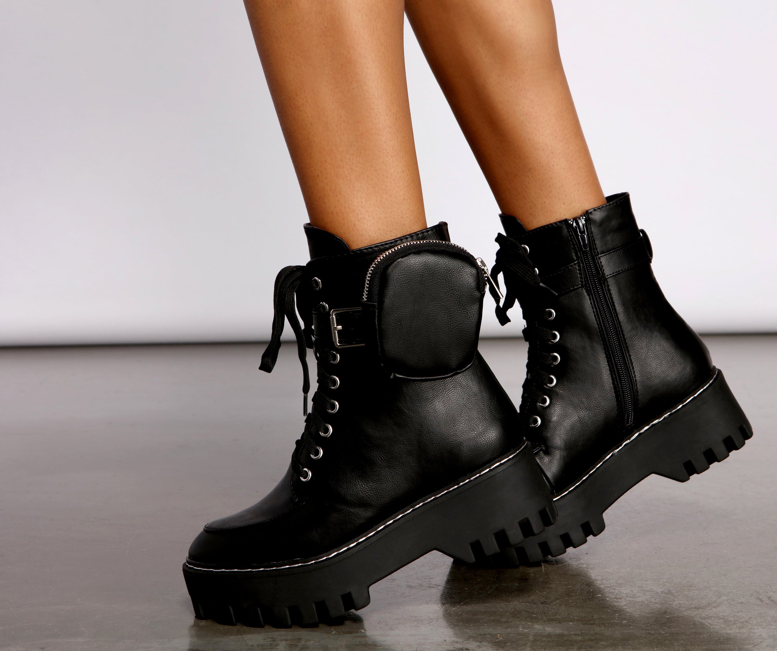 Major Trendsetter Platform Combat Boots Newgew