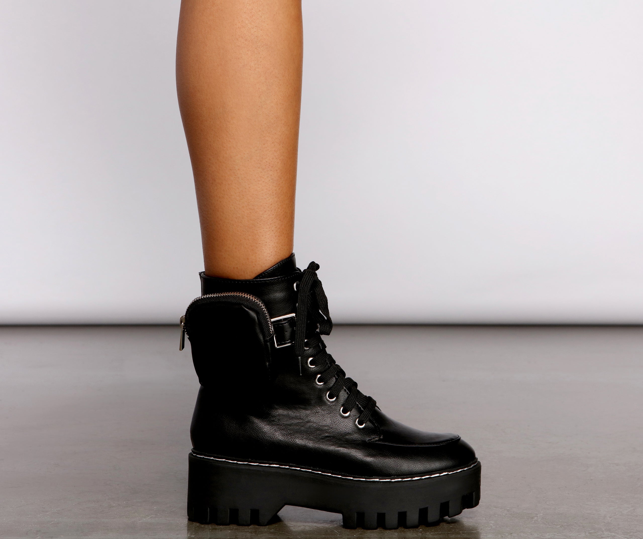 Major Trendsetter Platform Combat Boots Newgew