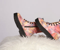 Tie Dye Lug Combat Booties Newgew