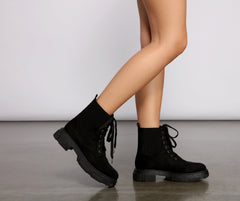 Stylishly Edgy Lug Sole Booties Newgew