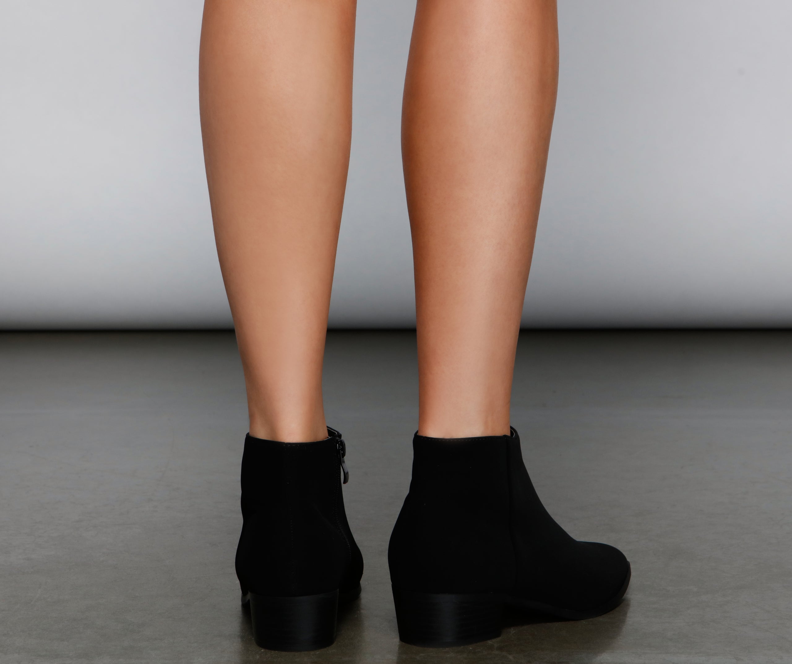 Bring It Back Faux Suede Booties Newgew