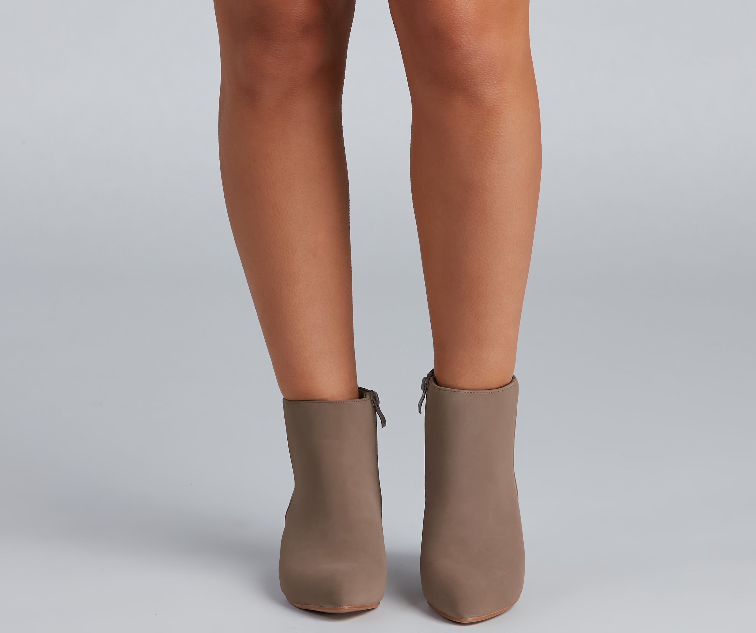 Simply Stylish Faux Suede Booties Newgew