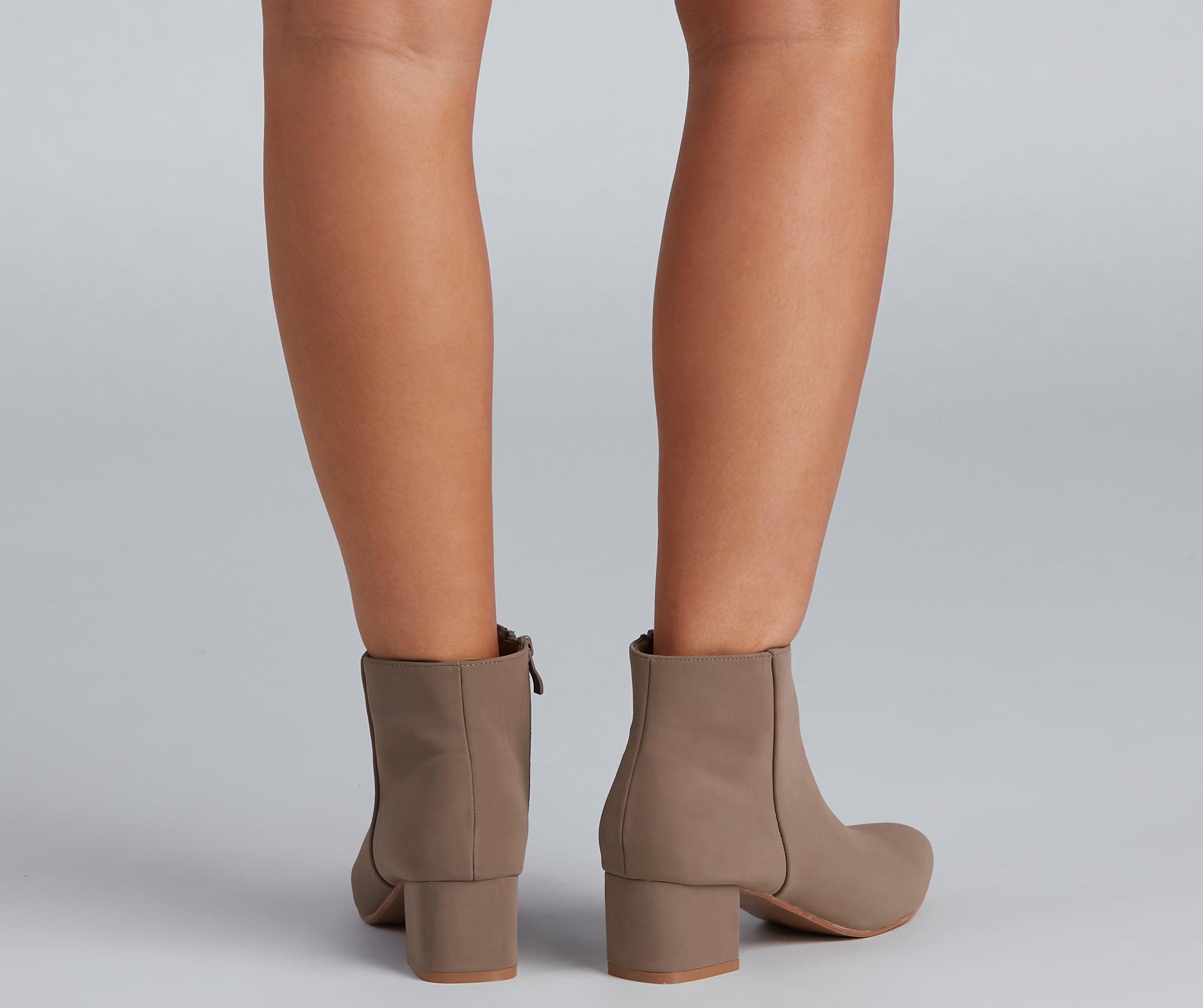 Simply Stylish Faux Suede Booties Newgew