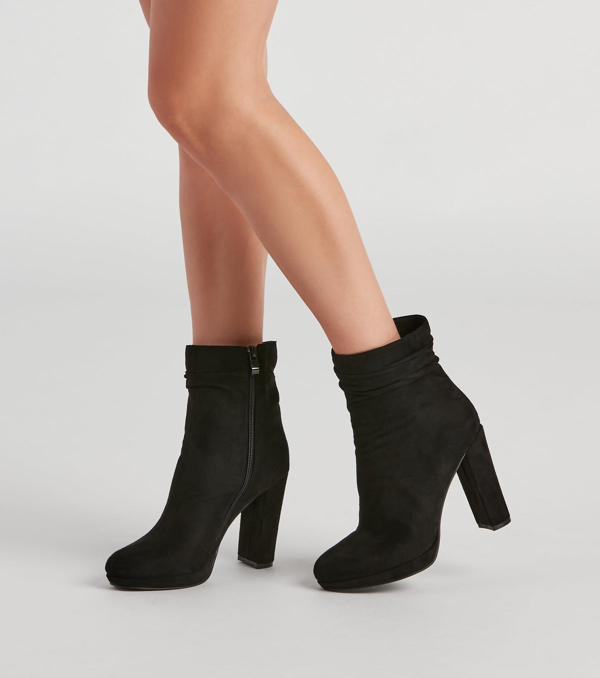 Meet Chic Faux Suede Slouch Booties Newgew