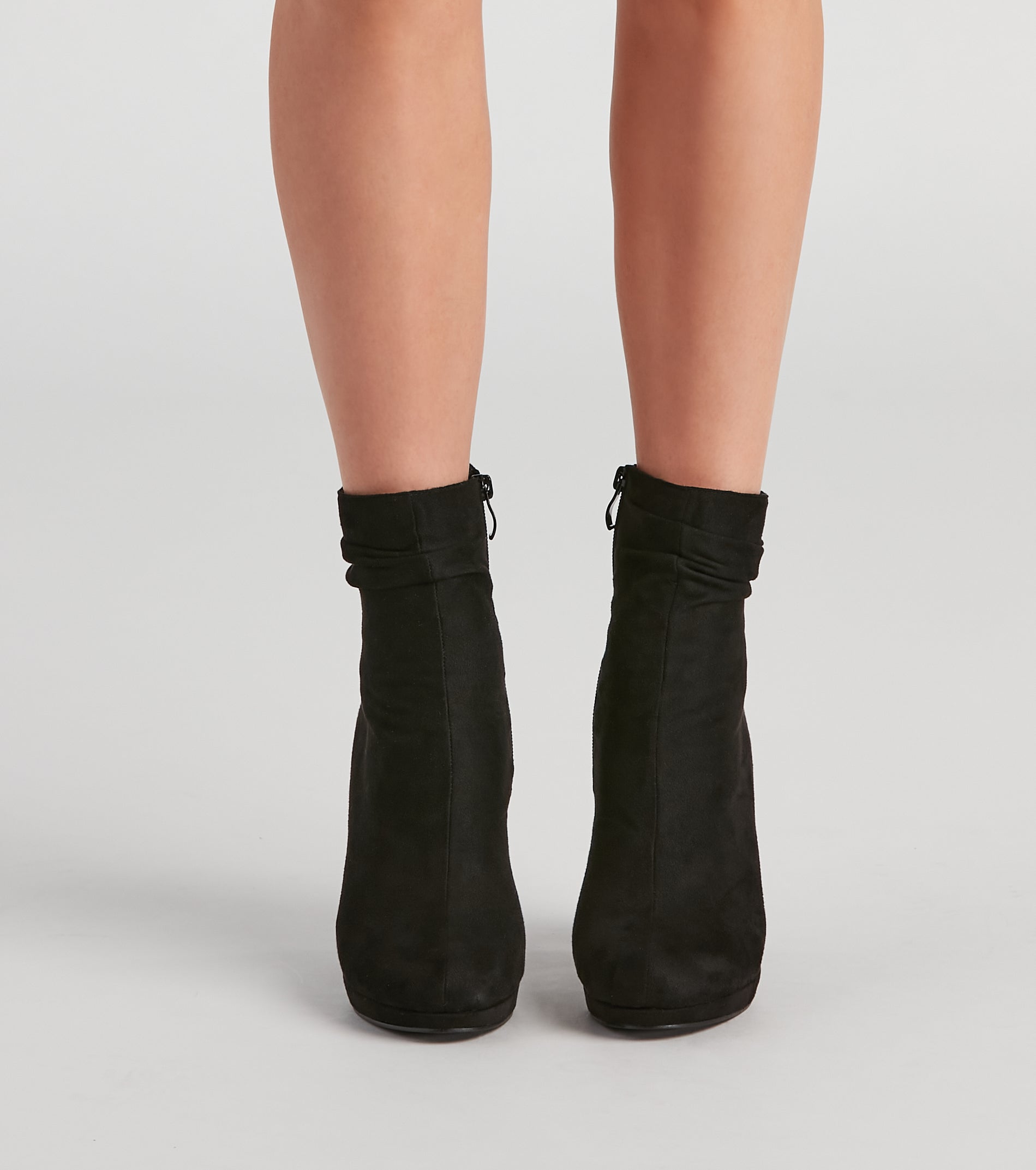 Meet Chic Faux Suede Slouch Booties Newgew