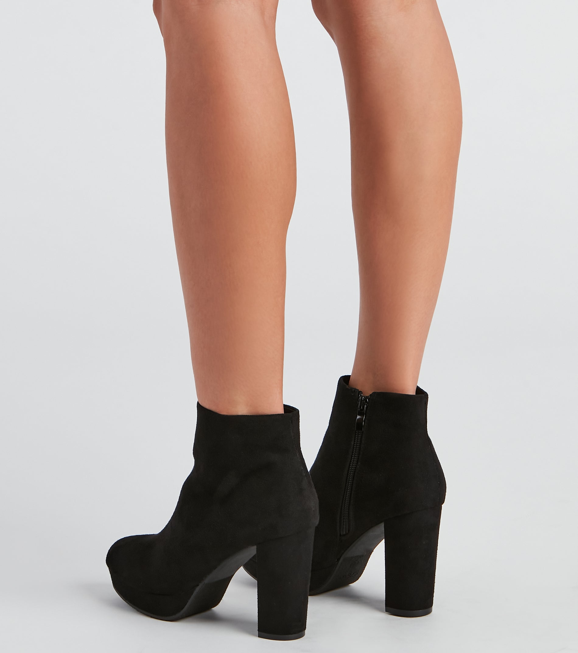 Sleek Ambition Faux Suede Booties Newgew