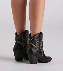 Country Style Cowboy Booties Newgew