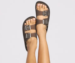 Straight Talk Jelly Double Strap Sandals Newgew