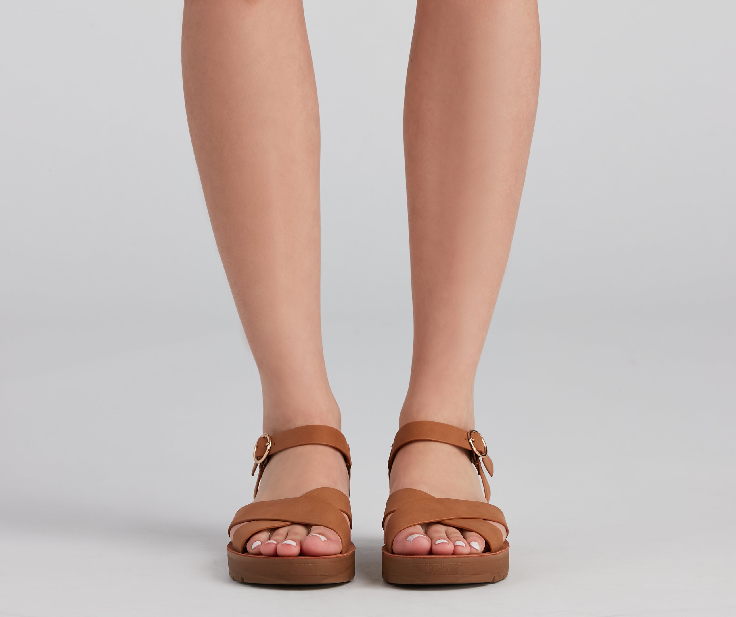 Comfort Level Criss-Cross Sandals Newgew