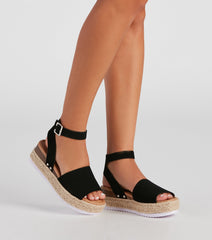 Effortless Nubuck Espadrille Sandals Newgew