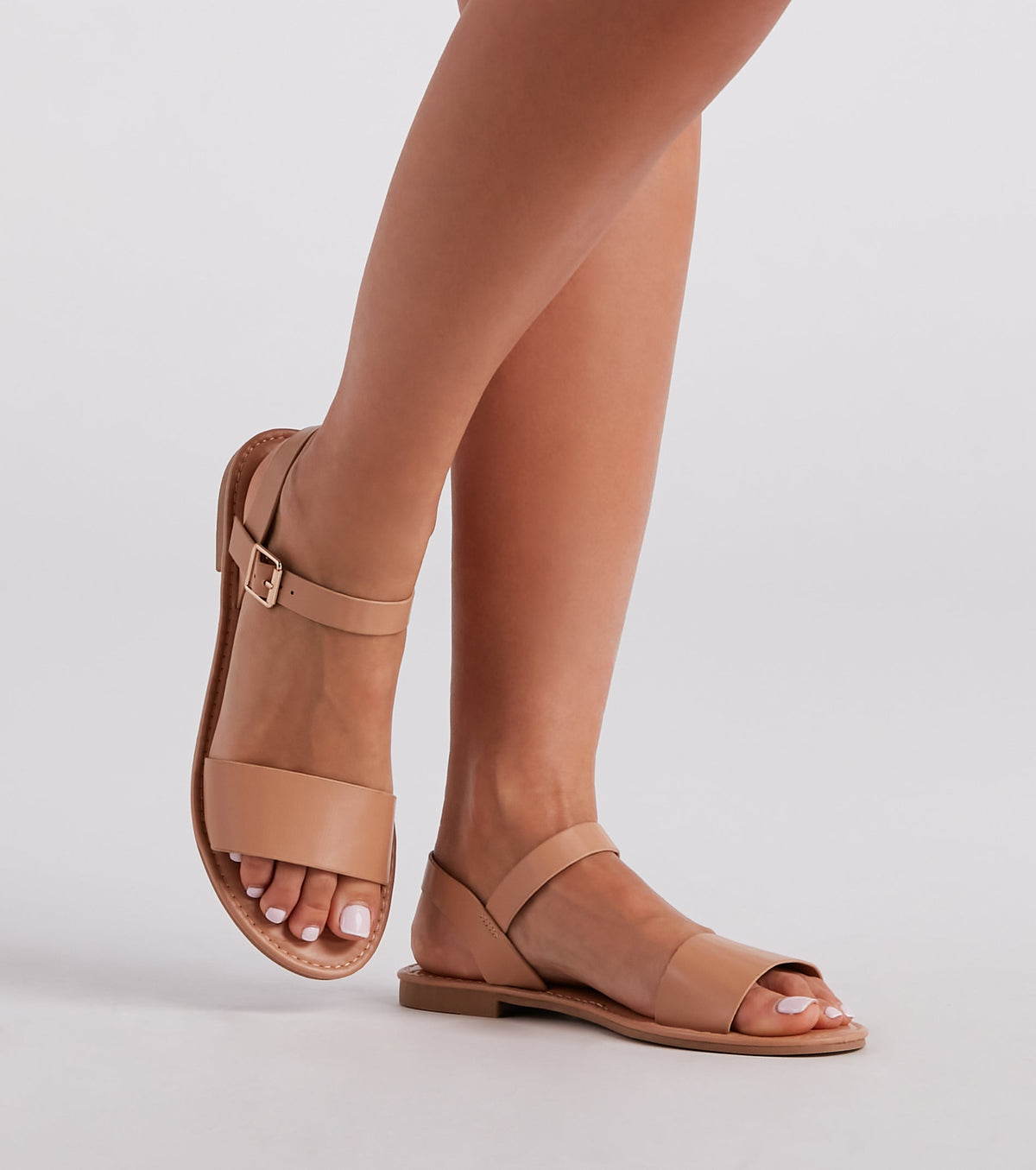 Weekend Mode Basic Strap Sandals Newgew