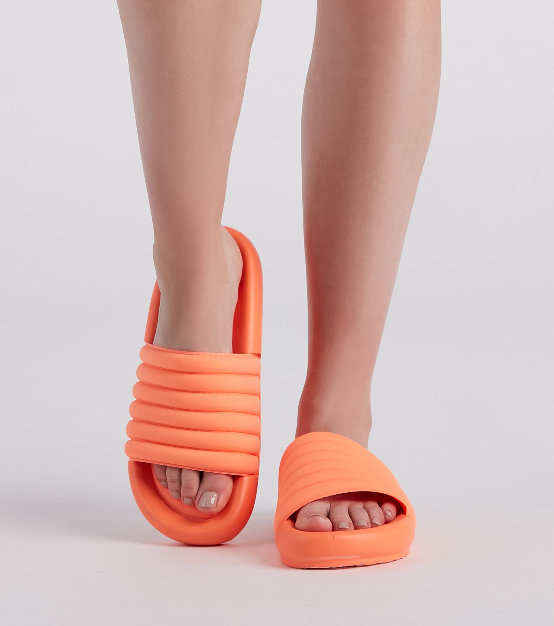 Slip Into Comfort Puff Slide Sandals Newgew