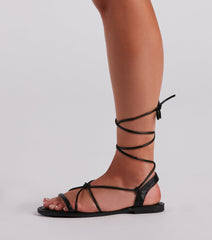 Boho Flair Lace-Up Sandals Newgew