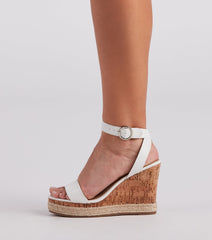 Ready For Brunch Cork Espadrille Wedges Newgew