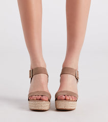 Picnic Time Platform Espadrille Wedges Newgew