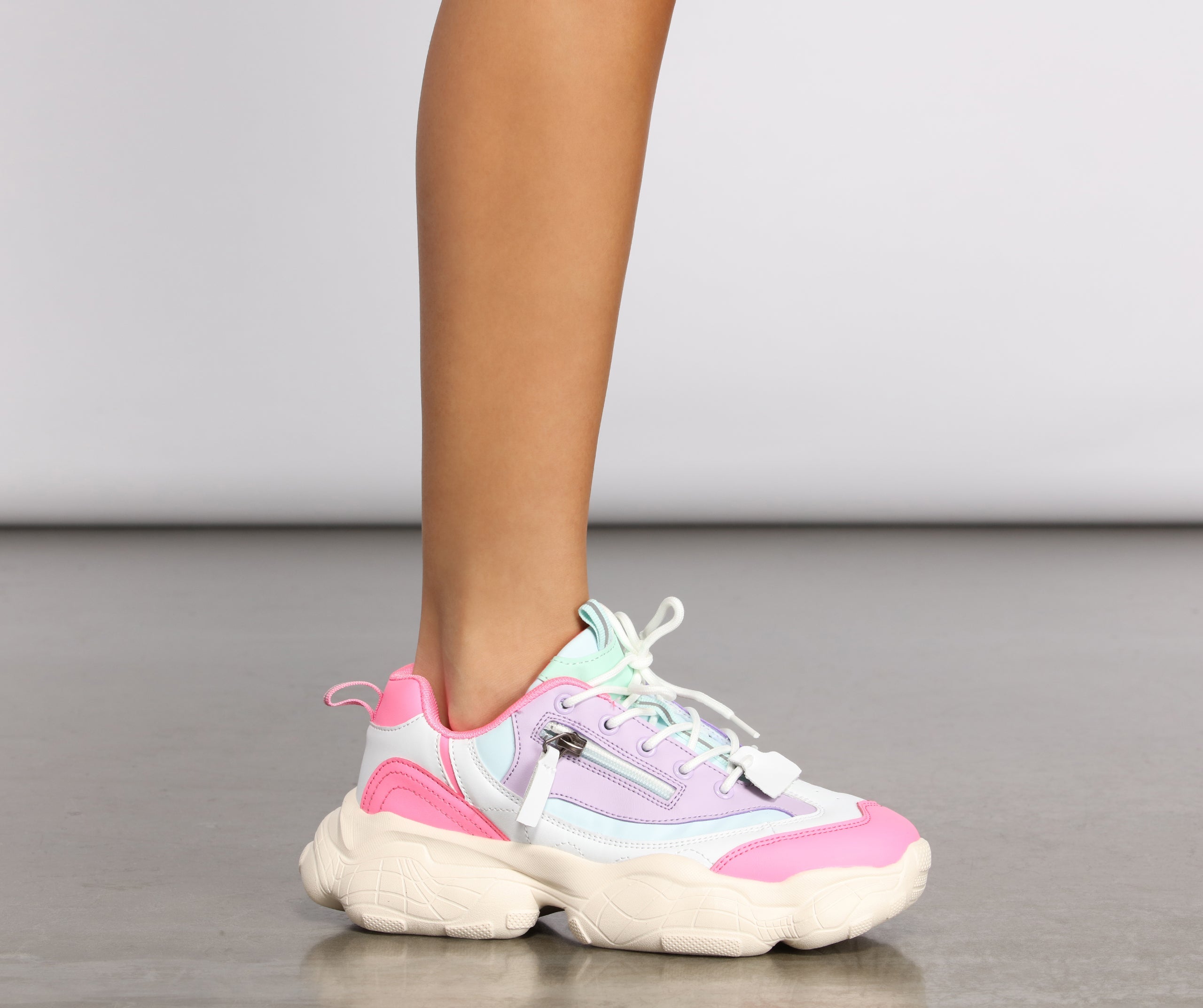 Pretty In Pastel Chunky Sneakers Newgew