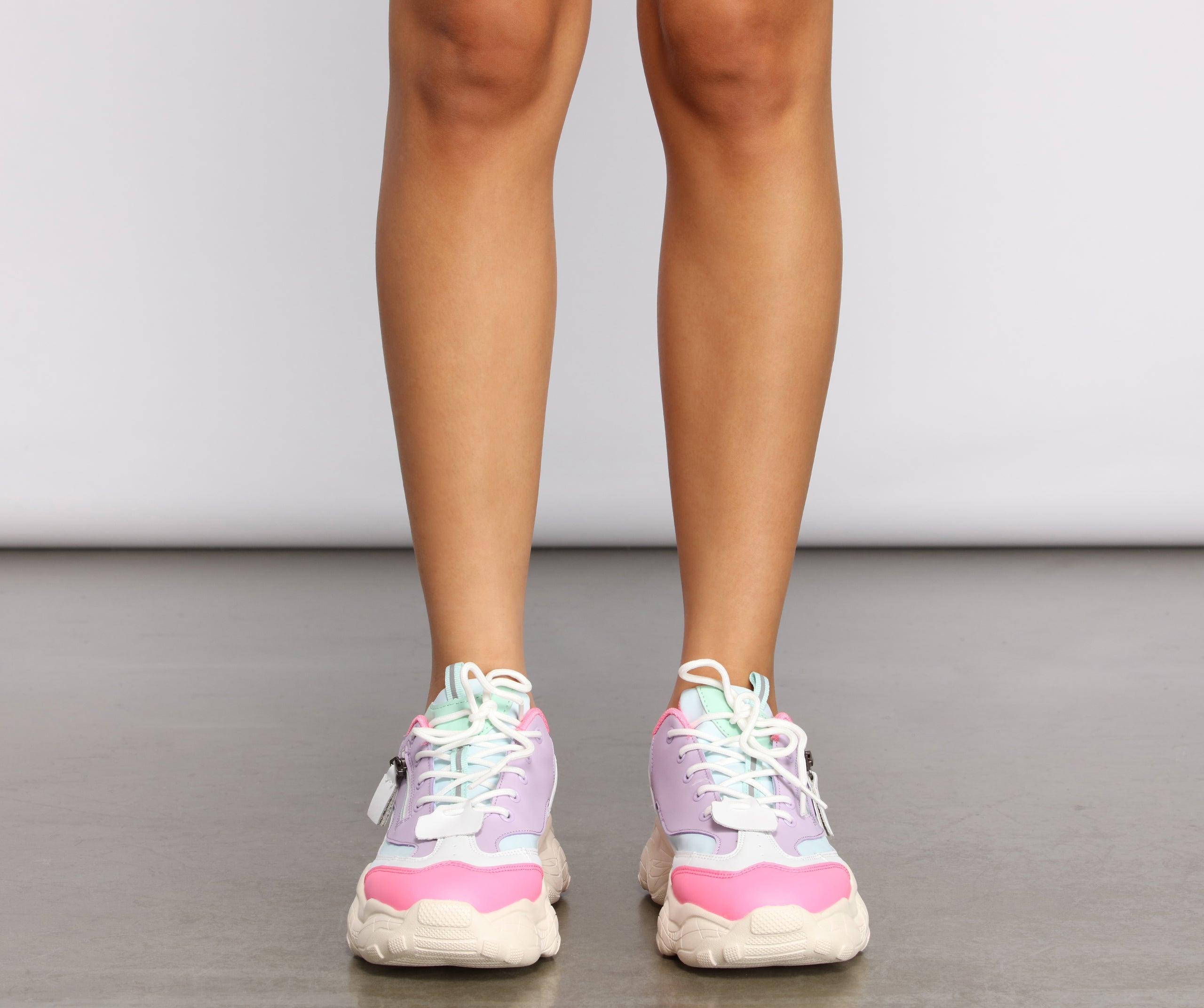 Pretty In Pastel Chunky Sneakers Newgew