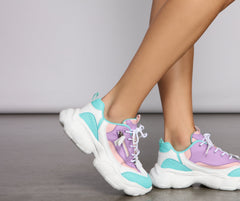 Level Up Colorful Chunky Sneakers Newgew