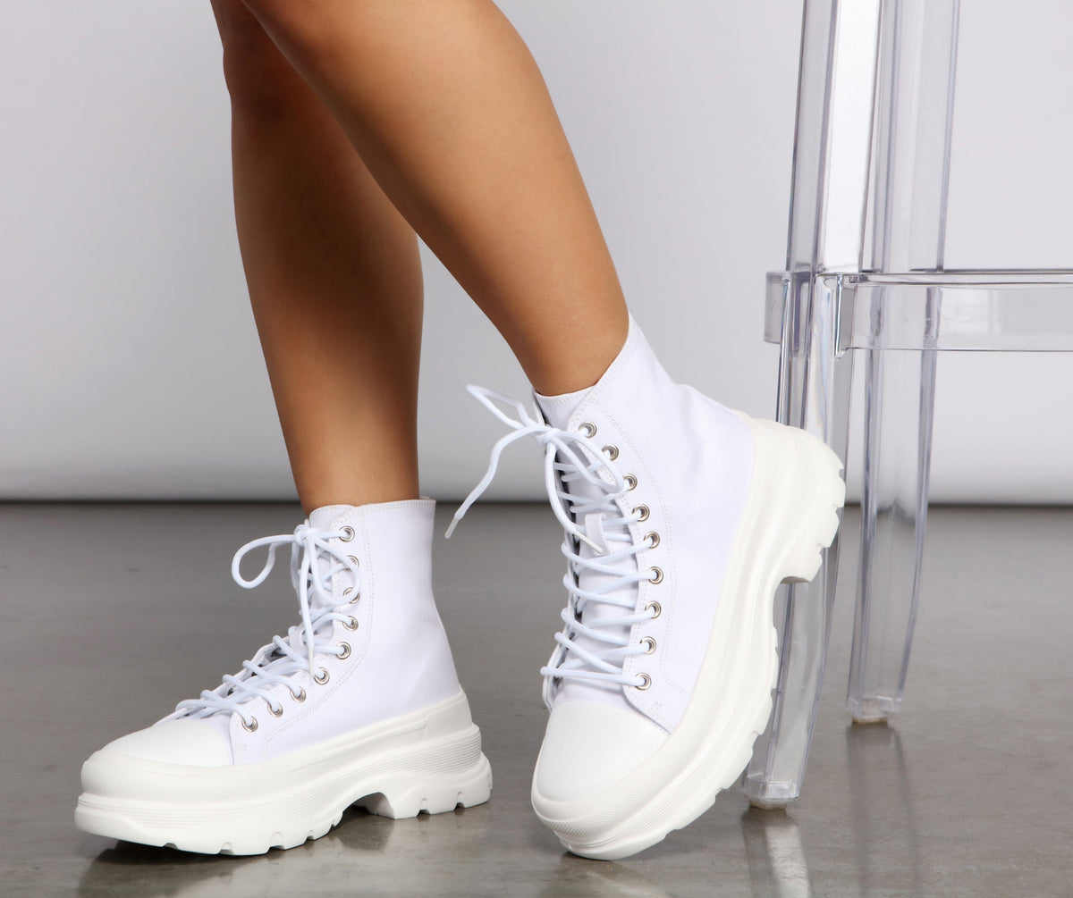 Casual Vibes High Top Sneakers Newgew