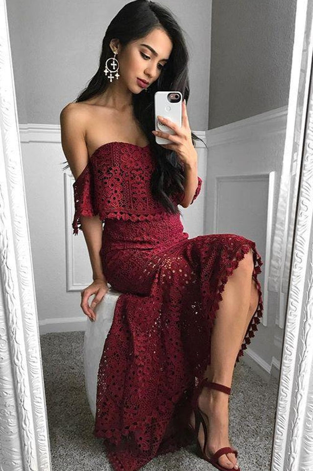 Two Piece Fishtail Lace Dress Newgew