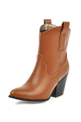 Chunky Heel Ankle Boots Newgew