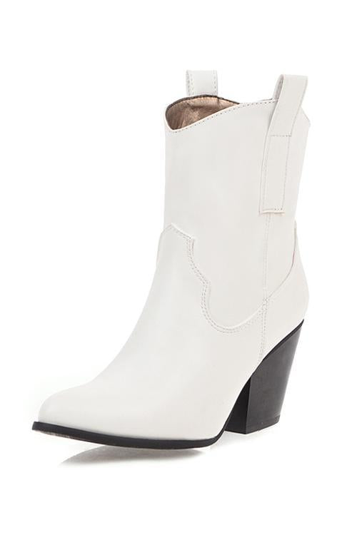 Chunky Heel Ankle Boots Newgew