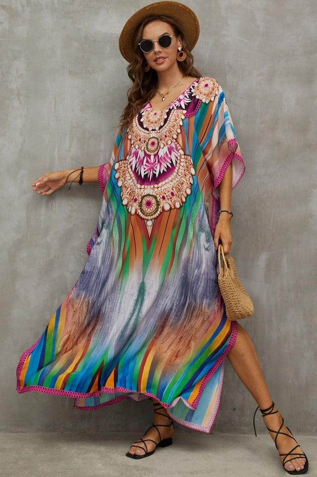 Tie Dye Cover Up Dress (19 Colors) Newgew