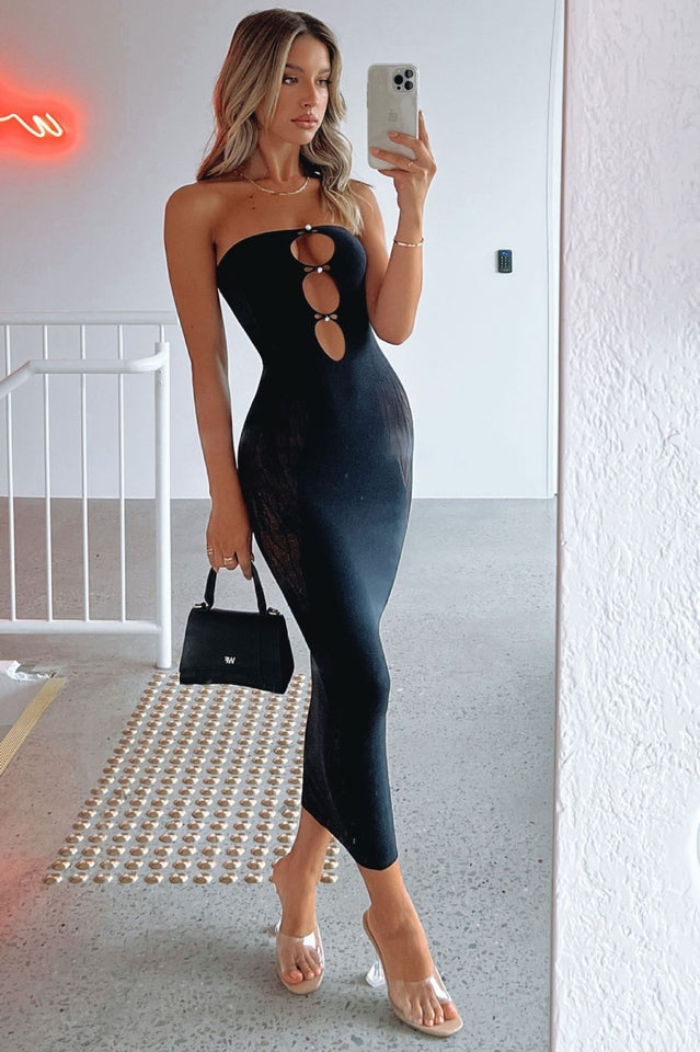 Your Peace Mesh Midi Dress Newgew