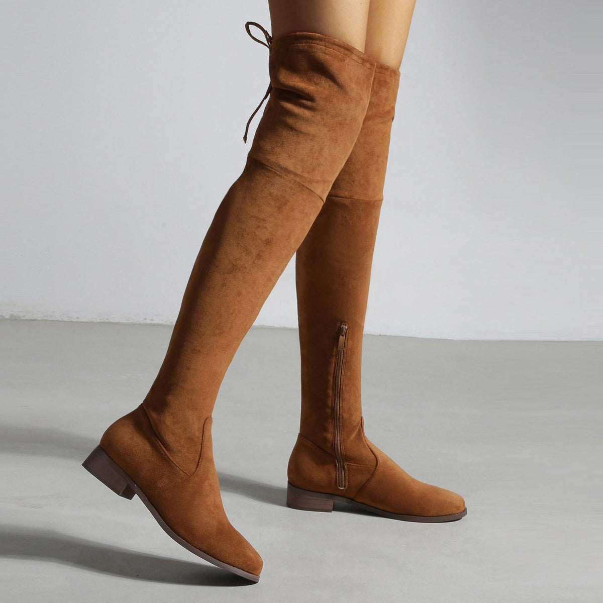 Low Heeled Round Toe Over-knee High Boots Newgew