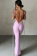 Veronica Backless Maxi Dress Newgew