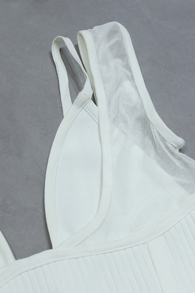 Verona Maxi White Bandage Dress Newgew