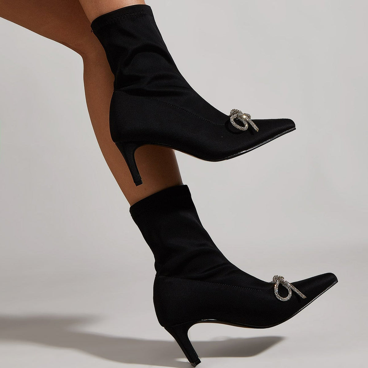 NewPointed Toe High Heel Short Stretch Boots Newgew